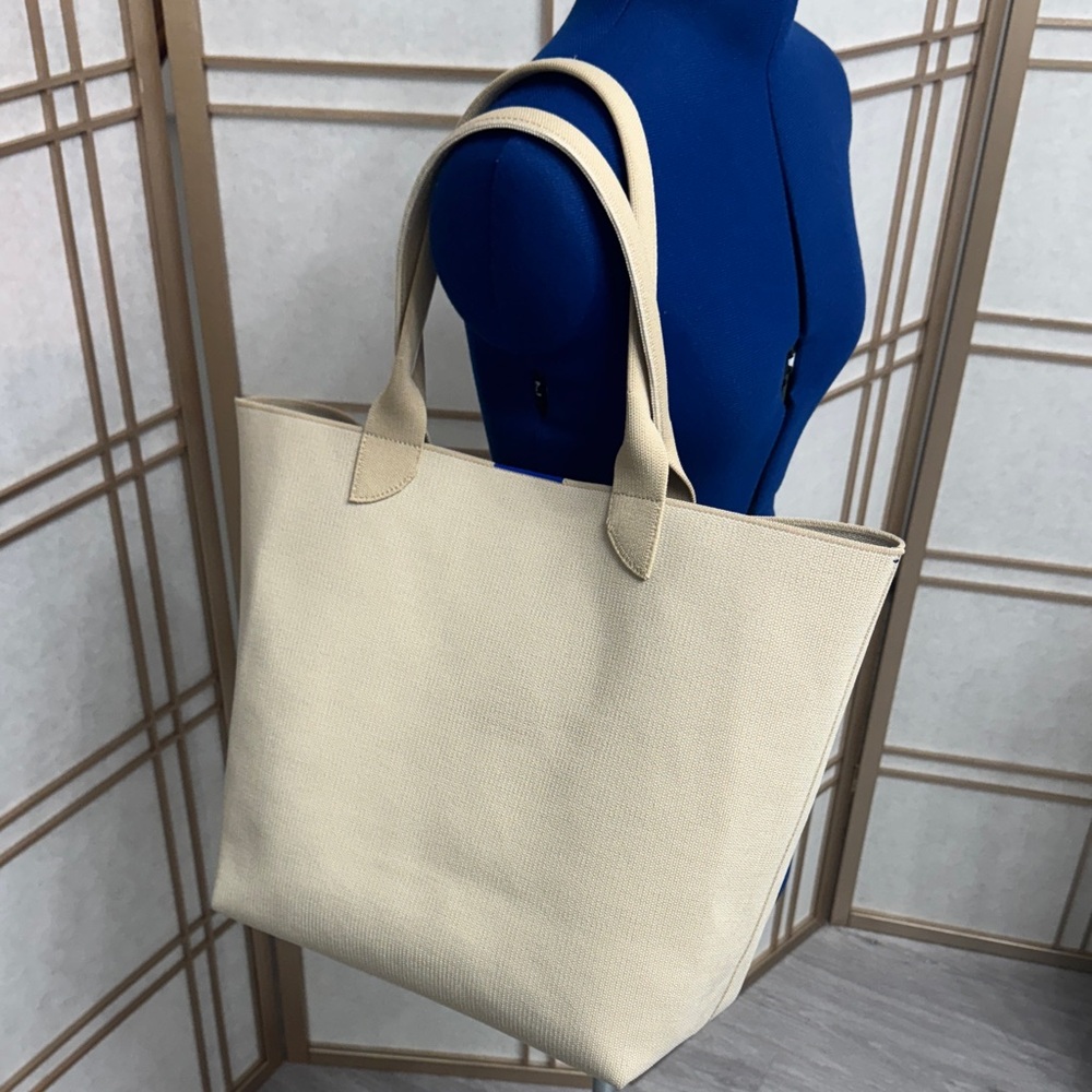 Rothy's Cream Tote Bag with Double Handles